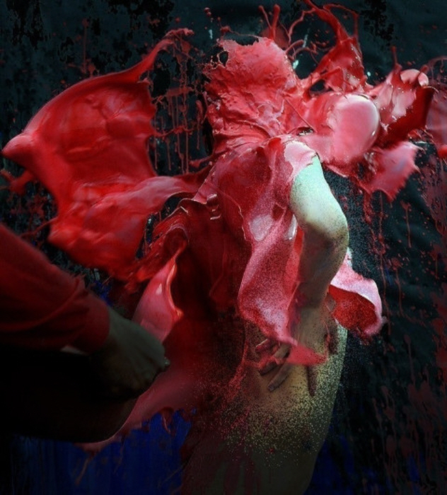 김가중식 페인팅 퍼포먼스-사진 한국사진방송 제공