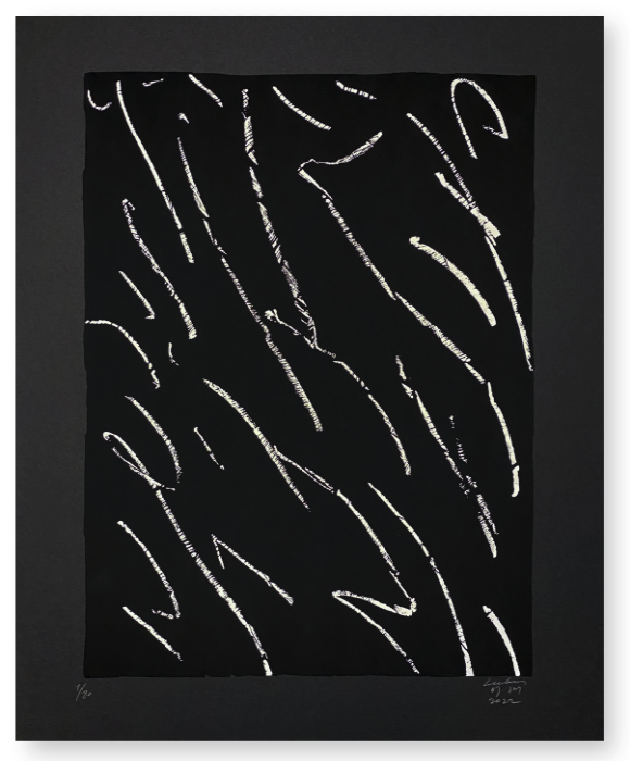 [Johyun Gallery] Lee Bae, Issu du Feu White Line b-4, 2023, Serigraphy, 52 × 42 cm-사진 조현화랑 제공