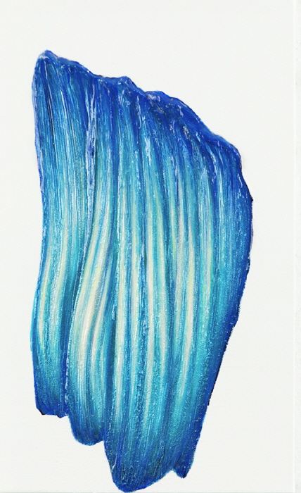 Sangbin IM, One Stroke 82, 45.5x 27.3cm, Acrylic on canvas, 2025-사진 갤러리 나우 제공