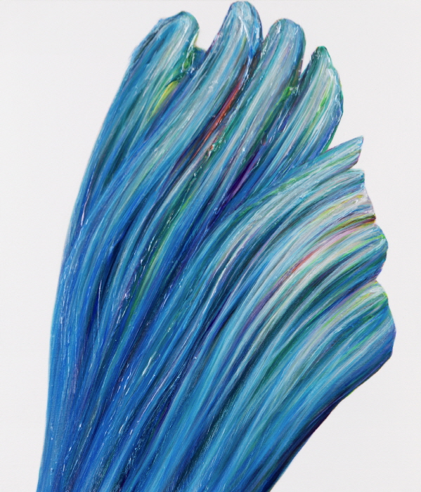 Sangbin IM, One Stroke 105, 53x45.5cm, Acrylic on canvas, 2024-사진 갤러리 나우 제공