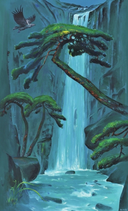 변재현-송음 생명나무 The sound of pine-Tree of life  162.1×97cm Oil on canvas 2023-사진제공 변재현 작가