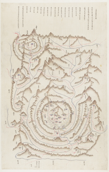 평안도구성부도(1872년 지방지도, 서울대학교 규장각한국학연구원 소장)