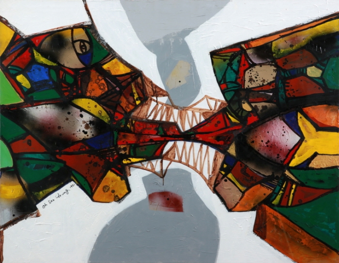 동양의 판타지 Oriental Fantasy Mixed Media 91X117cm 1991-사진제공 한가람미술관