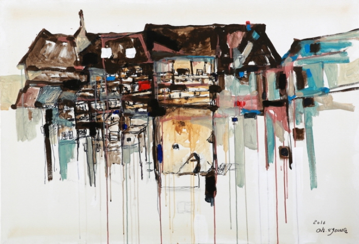 풍경 Landscape Acrylic on Canvas 80X117cm 2016-사진제공 한가람미술관