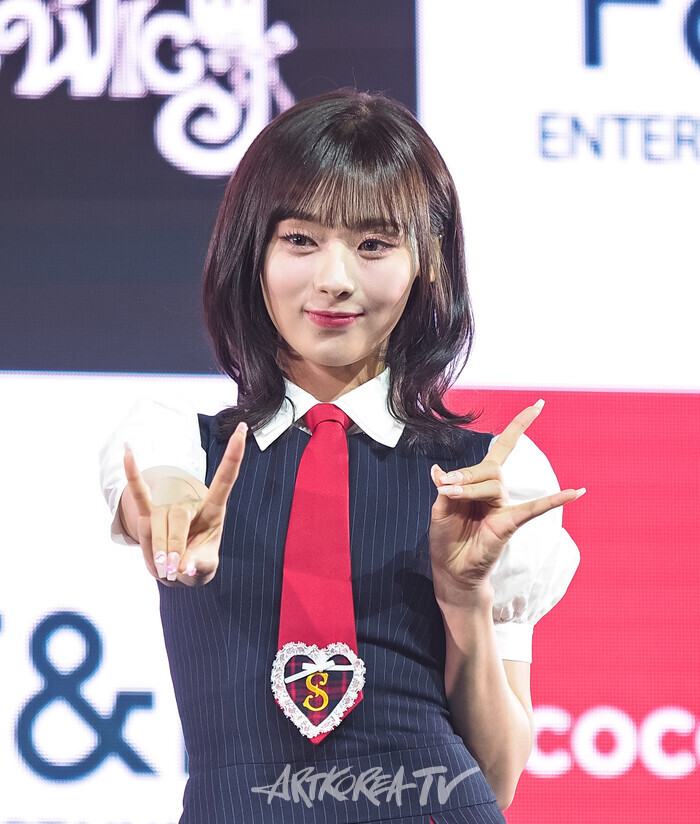 유니스 두 번째 미니앨범 '스위시'(SWICY) 발매 기념 쇼케이스(진현주) 2025.04.15 사진 ⓒ아트코리아방송 이용선 기자​