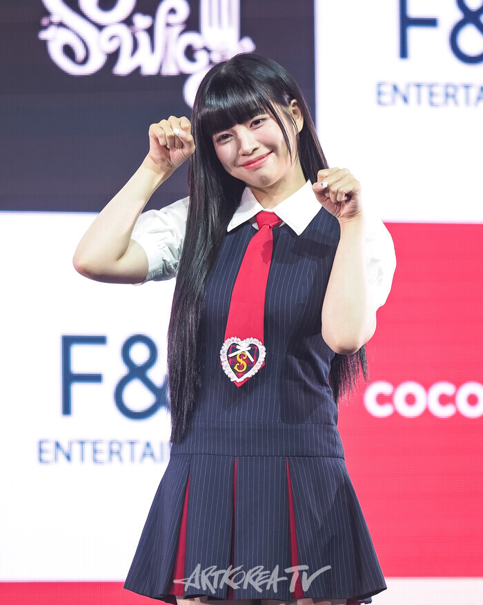 유니스 두 번째 미니앨범 '스위시'(SWICY) 발매 기념 쇼케이스(나나) 2025.04.15 사진 ⓒ아트코리아방송 이용선 기자​