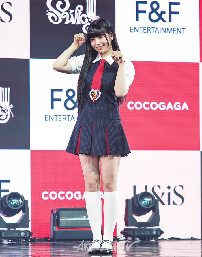 유니스 두 번째 미니앨범 '스위시'(SWICY) 발매 기념 쇼케이스(나나) 2025.04.15 사진 ⓒ아트코리아방송 이용선 기자​