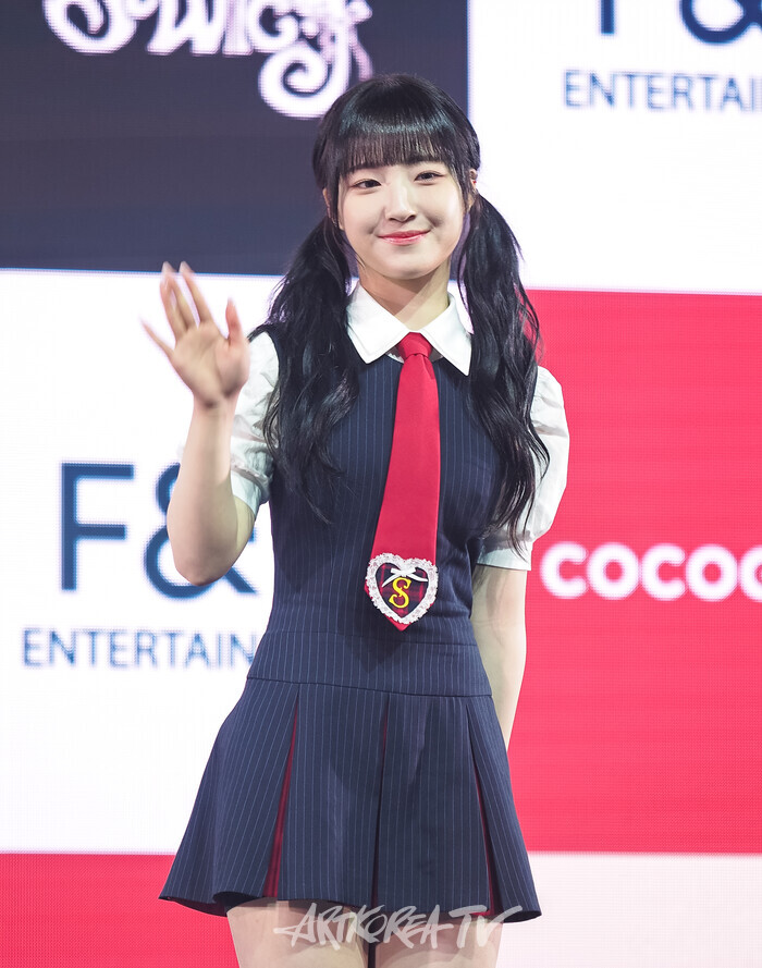 유니스 두 번째 미니앨범 '스위시'(SWICY) 발매 기념 쇼케이스(방윤하) 2025.04.15 사진 ⓒ아트코리아방송 이용선 기자​