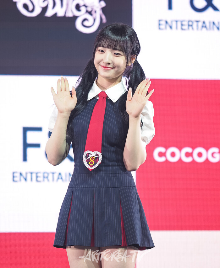 유니스 두 번째 미니앨범 '스위시'(SWICY) 발매 기념 쇼케이스(방윤하) 2025.04.15 사진 ⓒ아트코리아방송 이용선 기자​