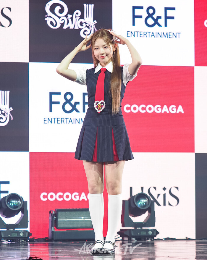 유니스 두 번째 미니앨범 '스위시'(SWICY) 발매 기념 쇼케이스(오윤아) 2025.04.15 사진 ⓒ아트코리아방송 이용선 기자​