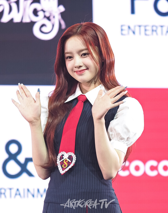 유니스 두 번째 미니앨범 '스위시'(SWICY) 발매 기념 쇼케이스(엘리시아) 2025.04.15 사진 ⓒ아트코리아방송 이용선 기자​