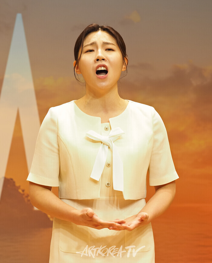 시네마틱 오페라 '메러디스' 제작발표회(소프라노 정아영). 2025.04.15 사진 ⓒ아트코리아방송 이용선 기자​