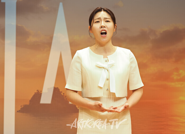 시네마틱 오페라 '메러디스' 제작발표회(소프라노 정아영). 2025.04.15 사진 ⓒ아트코리아방송 이용선 기자​