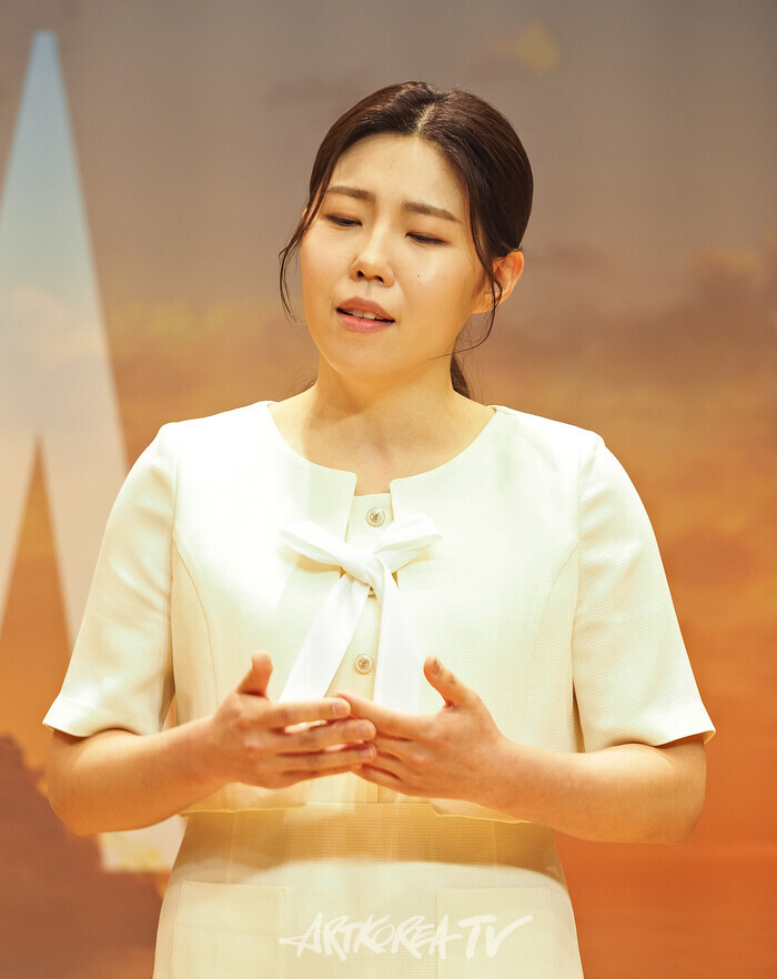 시네마틱 오페라 '메러디스' 제작발표회(소프라노 정아영). 2025.04.15 사진 ⓒ아트코리아방송 이용선 기자​