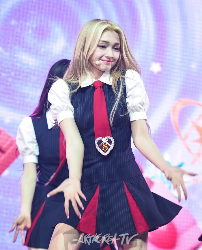 유니스 두 번째 미니앨범 '스위시'(SWICY) 발매 기념 쇼케이스. 2025.04.15 사진 ⓒ아트코리아방송 이용선 기자​