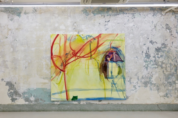 김춘미, Your Pinhole Camera, 2024, 캔버스에 오일, 170×190cm, NA-사진제공 일우스페이스