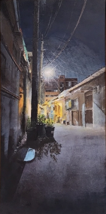 홍정선-하루의 끝 30x60cm acrylic on canvas 2024-사진제공 공미라 작가