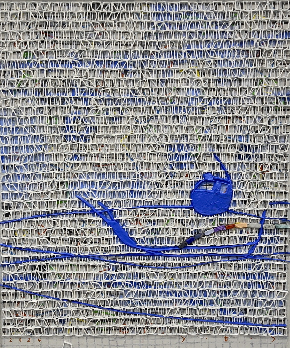 김형길-Net-ing'25 Mixed media on canvas 73×60.6cm 2025-사진 김한정 기자