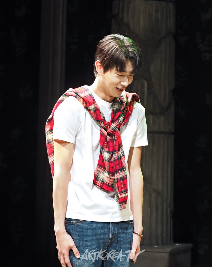 연극 '프라이드' 스페셜 장면 시연(올리버 역 김이준) 2025.04.18 사진 ⓒ아트코리아방송 이용선 기자​