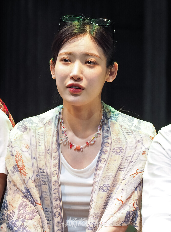 연극 '프라이드' 스페셜 장면 시연(실비아 역 홍금비) 2025.04.18 사진 ⓒ아트코리아방송 이용선 기자​