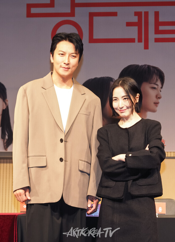 연극 '랑데부' 기자간담회(박건형-범도하) 2025.04.01 사진 ⓒ아트코리아방송 이용선 기자​