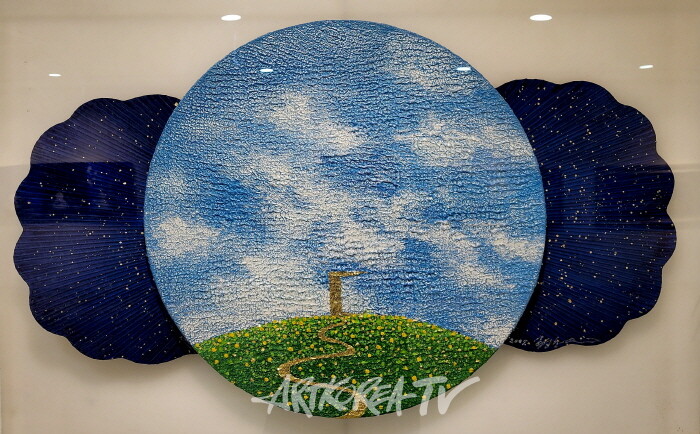 류광일-The gate-Powder Color+Powder Stone 41×73cm 2007-사진 김한정 기자