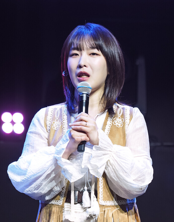 가수 치즈(CHEEZE)(멤버 달총) 정규 2집 '잇 저스트 해픈드'(It just happened) 발매 기념 쇼케이스. 2025.04.24 사진 ⓒ아트코리아방송 이용선 기자