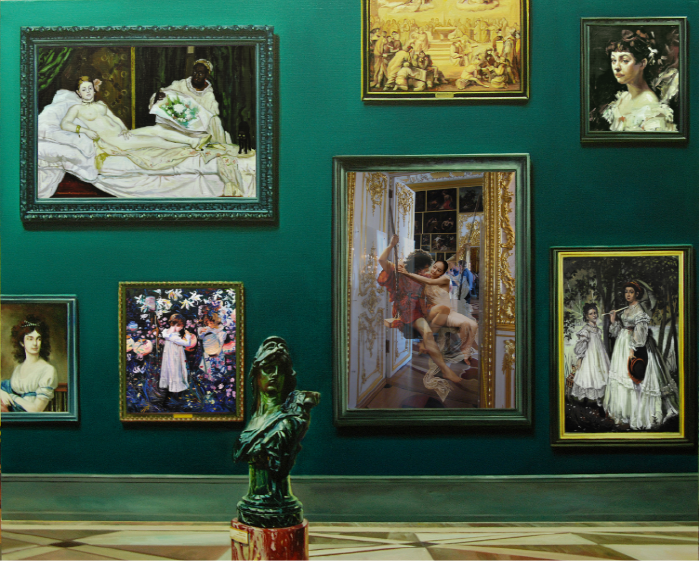 배준성, The Costume of painter - The Frames , GN W 1, 130.3 x 162.2cm, 2015-사진 제공 : 더 트리니티 갤러리