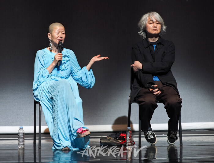 안은미컴퍼니 신작 '동방미래특급' 프레스콜. 2025.04.30 사진 ⓒ아트코리아방송 이용선 기자