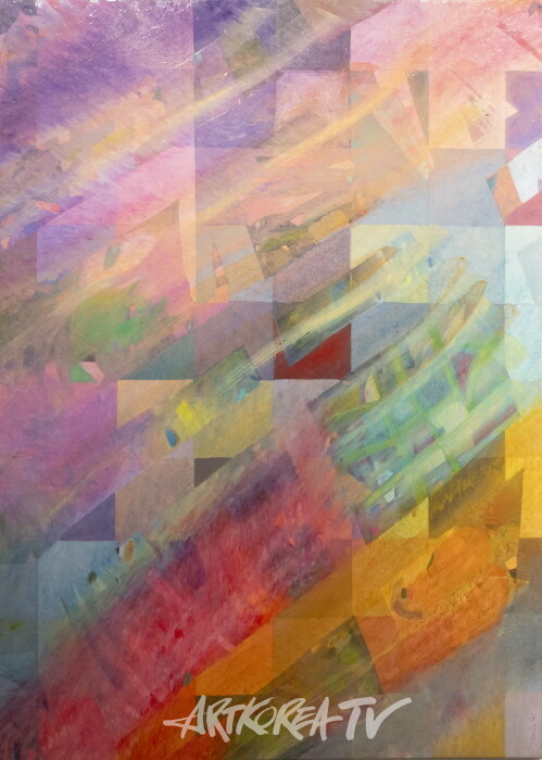 스토니강-꽃의 왈츠3 Oil stick ond acrylic on canvas 60.6×90.9cm 2025-사진 김한정 기자