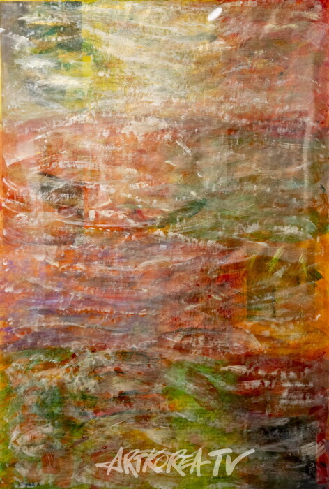 스토니강-멜로디 Acrylic on paper 91×60.6cm 2025-사진 김한정 기자