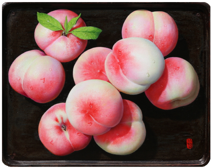 물아(物我) 45x37 Oil on wood 2025-사진 갤러리 나우 제공