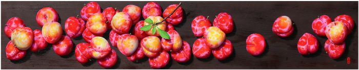 물아(物我) 185.5x33.3 Oil on wood 2025-사진 갤러리 나우 제공