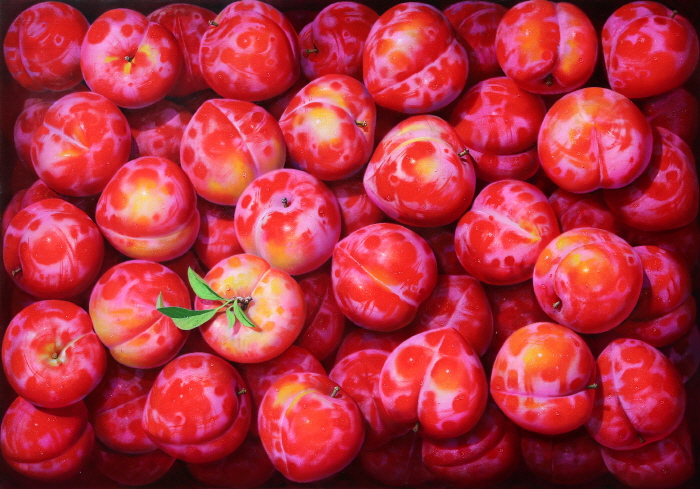 물아(物我) 222x222 Oil on wood 2025-사진 갤러리 나우 제공