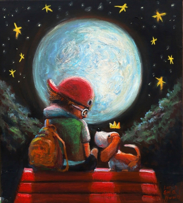 수고했어 오늘도-너와 함께, 53x45cm, Oil on canvas, 2025-사진제공 보자르갤러리