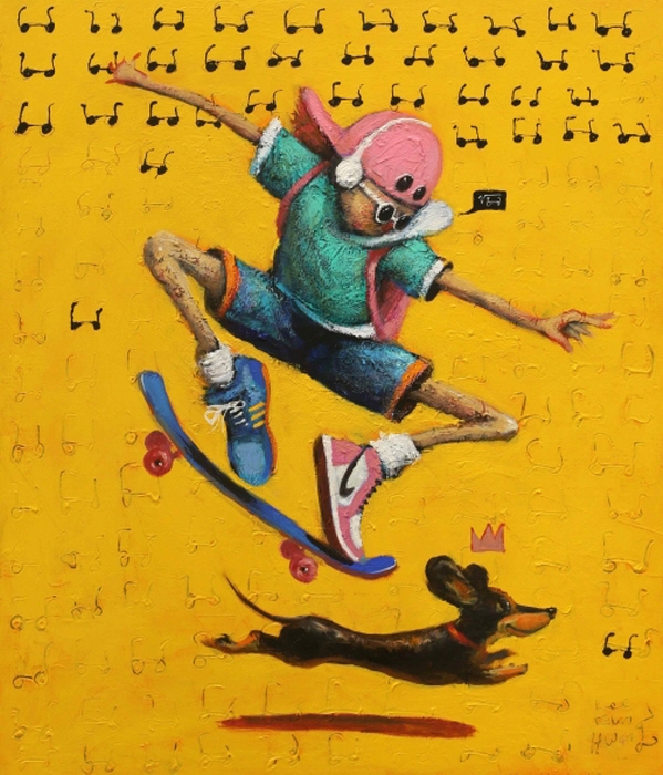 수고했어 오늘도-너와 함께, 72.7x60.6cm, Oil on canvas, 2025-사진제공 보자르갤러리