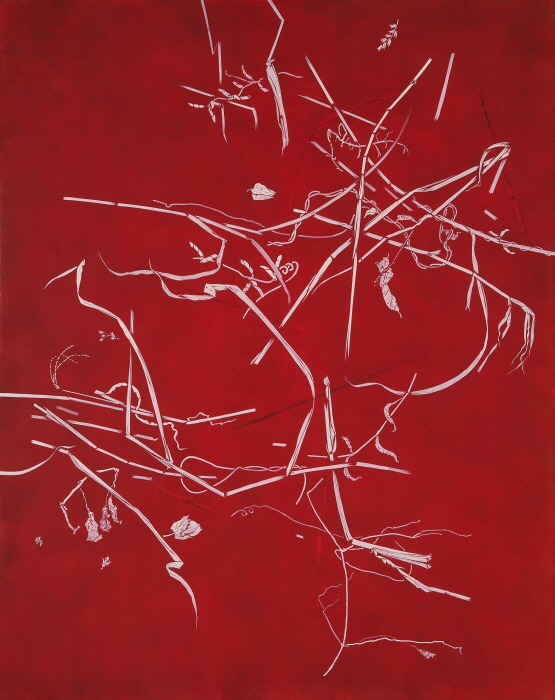 찬양, 166X132cm,장지에채색, 2025-사진제공 김진관 작가