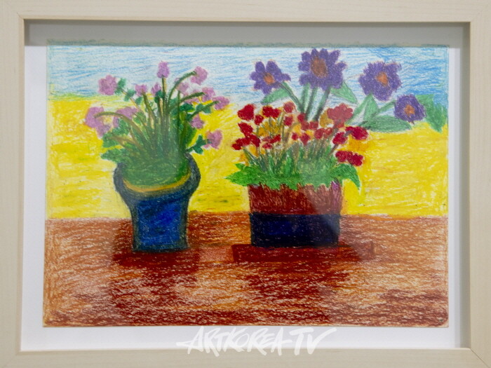 김영자-봄 34.5×24cm creyongonpaper 2020-사진 김한정 기자