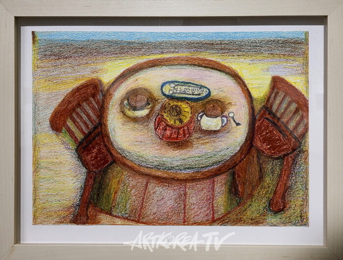 김영자-친구가 없는 커피잔 34.5×24cm  2020-사진 김한정 기자