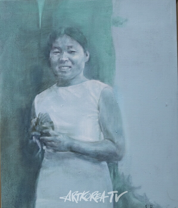 손미량-아가씨 시절 72.7×60.6cm oil on canvas 2025-사진 김한정 기자