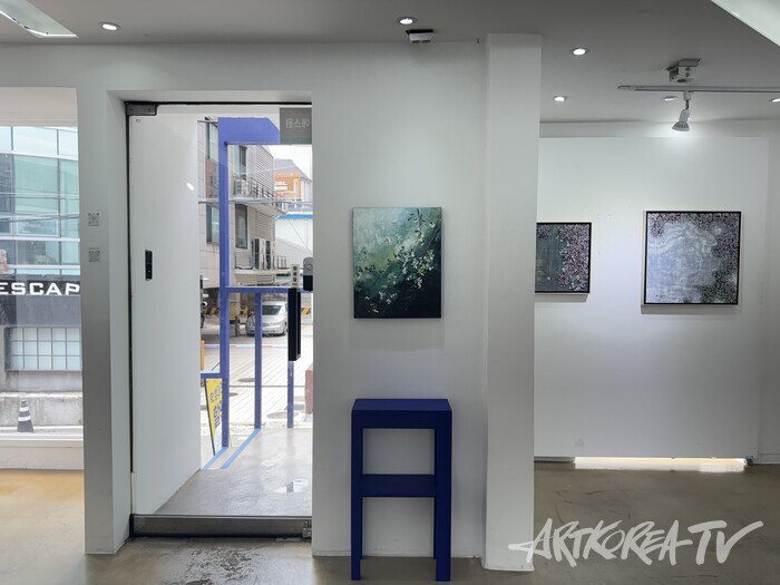 양희정김 개인전  'HEALING GREEN'. 사진 ⓒ지해성 기자