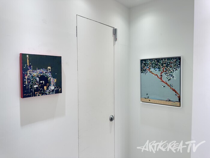 양희정김 개인전  'HEALING GREEN'. 사진 ⓒ지해성 기자