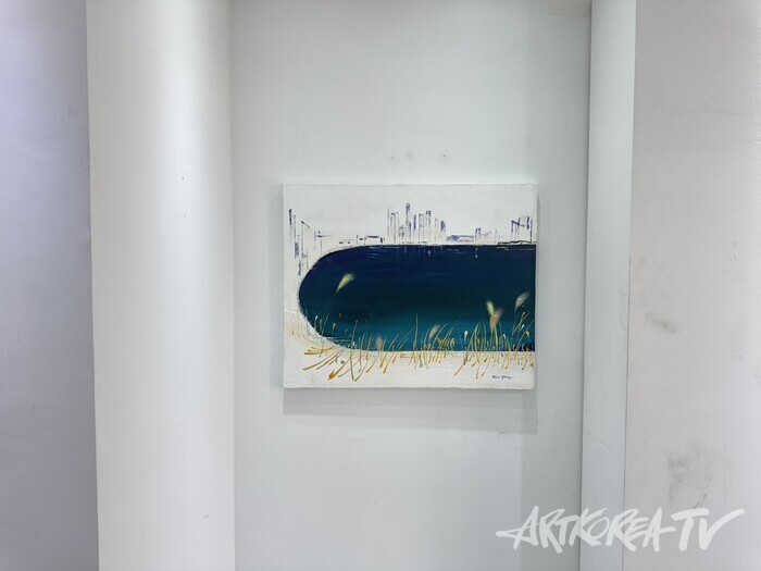 양희정김 개인전  'HEALING GREEN'. 사진 ⓒ지해성 기자