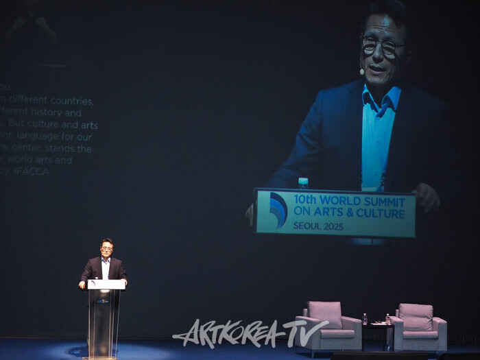  '제10차 문화예술세계총회(World Summit on Arts and Culture)' 개막식(한국문화예술위원회 정병국 위원장) 2025.05.28 사진 ⓒ아트코리아방송 이용선 기자​