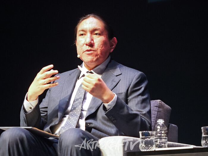 '제10차 문화예술세계총회(World Summit on Arts and Culture)' 개막식(밀라 퀘벡 인공지능 연구소 수석 아키텍트 마이클 러닝 울프) 2025.05.28 사진 ⓒ아트코리아방송 이용선 기자