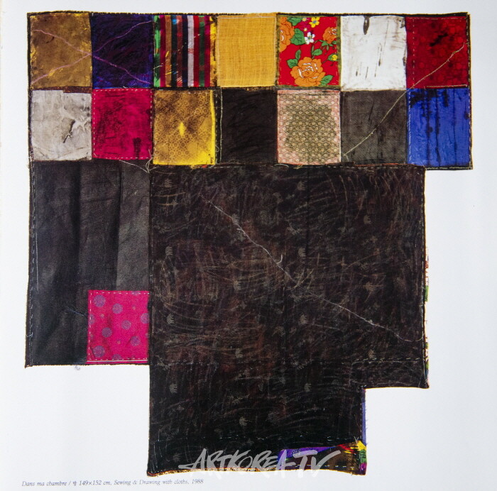 Dans ma chambre-방 149×152cm, Sewing 7 Drawing with cloths, 1988-사진 김한정 기자