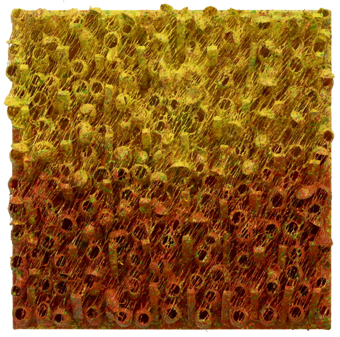 기억의시간 31.8.x31.8cm  mixed media oil canvas  2025. (3)-사진제공 천현태 작가