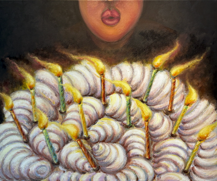 생일날 2023, 50×60cm 캔버스에 유화-사진제공 김소진 작가