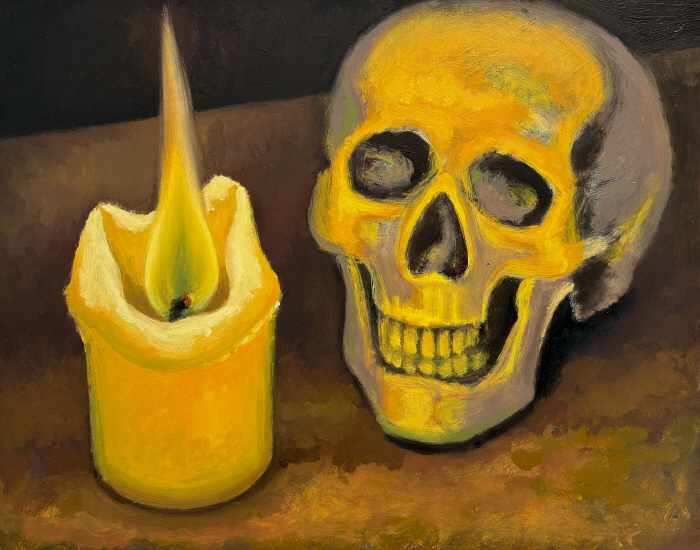 무상함-2024,  24×30cm 나무판에 유화-사진제공 김소진 작가