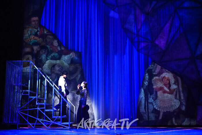 뮤지컬 '프리다' 프레스콜(프리다 역 김히어라, 레플레하 역 장은아). 2025.06.26 사진 ⓒ아트코리아방송 이용선 기자​